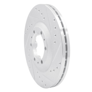 R1 92-02 Acura SLX Front Right Drilled & Slotted Silver Brake Rotor
