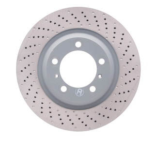 DFC 12-16 Porsche 911 Right Front Drilled Hi-Carbon Alloy Geomet Coated Rotor