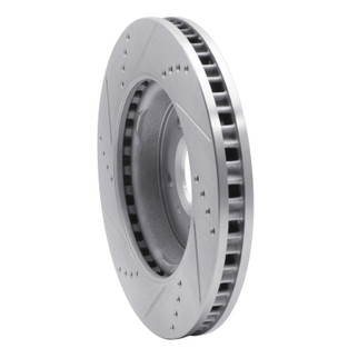 R1 04-09 Buick Terraza Front Right Drilled & Slotted Silver Brake Rotor