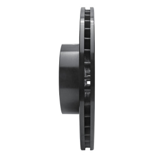 R1 11-18 BMW X4 Front Left Drilled & Slotted Black Brake Rotor