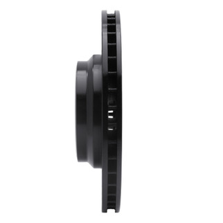 R1 07-15 BMW 335I xDrive Front Left Drilled & Slotted Black Brake Rotor