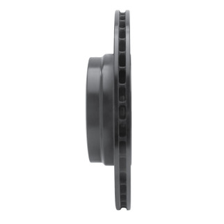 R1 05-08 BMW 760I Rear Left Drilled & Slotted Black Brake Rotor