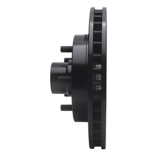 R1 1992-2002 Chevrolet C1500 Suburban Front Left Drilled & Slotted Black Brake Rotor