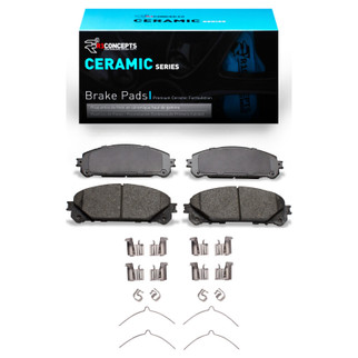 R1 08-26 Lexus RX350 Front Ceramic Brake Pads & Hardware Kit