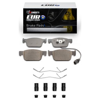 R1 16-25 Audi A4 Quattro Front Euro Ceramic Pads & Hardware Kit