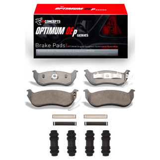 R1 03-10 Ford Explorer Sport Trac Rear Optimum OE Pads & Hardware Kit