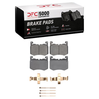 DFC 19-26 Jaguar F-Pace Front 5000 Advanced Low Metallic Brake Pads and Hardware Kit