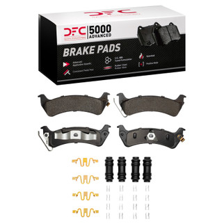 DFC 95-98 Jeep Grand Cherokee Rear 5000 Advanced Ceramic Brake Pads and Hardware Kit