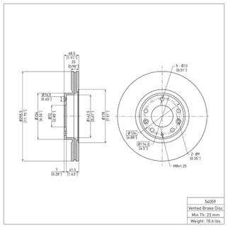 DFC 06-13 Ford Fusion Front Brake Rotor