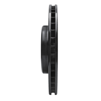 R1 98-04 Volvo V70 Front Right Drilled & Slotted Black Brake Rotor