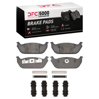 DFC 03-05 Lincoln Aviator Rear 5000 Advanced Semi Metallic Brake Pads and Hardware Kit