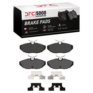 DFC 03-05 Jaguar S-Type Rear 5000 Advanced Low Metallic Brake Pads and Hardware Kit