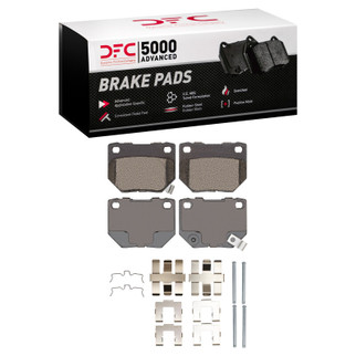 DFC 06-07 Subaru Impreza Rear 5000 Advanced Semi Metallic Brake Pads and Hardware Kit