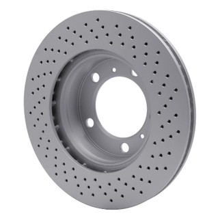 DFC 05-08 Porsche Cayman Left Front Drilled GeoSPEC Coated Rotor