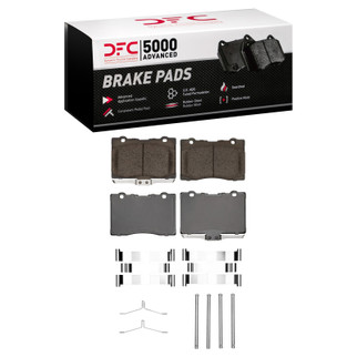 DFC 05-12 Acura RL Front 5000 Advanced Low Metallic Brake Pads and Hardware Kit