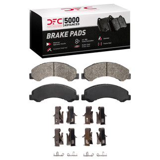 DFC 98-99 Chevrolet W4500 TILTMASTER (w/Frt Rotors) Front 5000 Adv Semi Metallic Pads & Hardware Kit