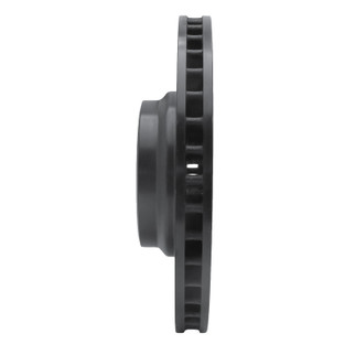 R1 2007-2008 BMW ALPINA B7 Front Left Drilled & Slotted Black Brake Rotor