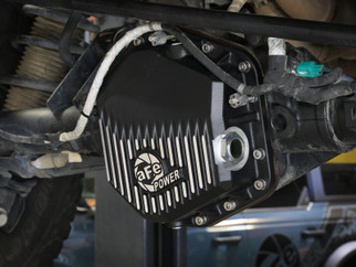 aFe Ford Bronco Raptor 22-25 V6-3.0L POWER Pro Series Rear Differential Cover Black w/ Machined Fins
