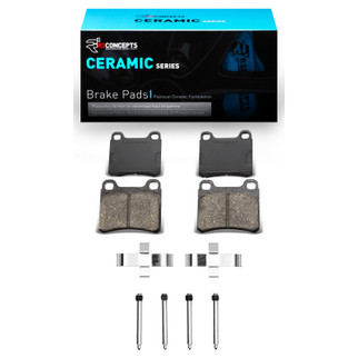R1 1983-1989 Mercedes-Benz 190E Rear R1 Ceramic Pads & Hardware Kit