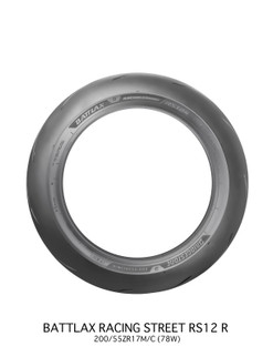 Bridgestone Battlax Racing Street RS12R - 180/55ZR17M/C 73W TL Rear