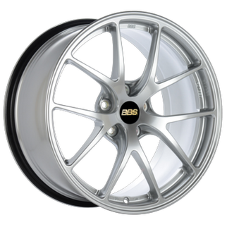 BBS RI-A 18x9.5 5x120 ET23 Diamond Silver Wheel -82mm PFS/Clip Required