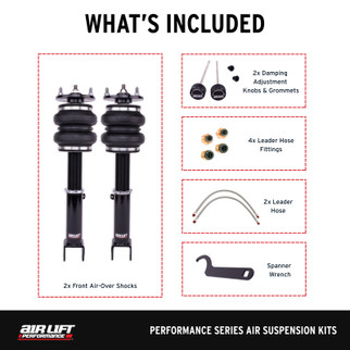Air Lift Performance 16-17 Lexus 200T / 15-22 Lexus RC 350 / 13-21 Lexus GS 350 Front Kit