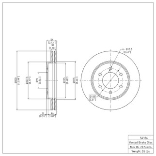 DFC 04-08 Ford F-150 4WD Front Brake Rotor
