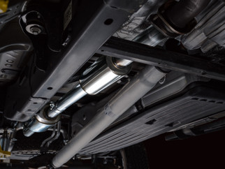 AWE Tuning 2021+ Ford F150 Tremor w/ Bumper Cutouts 0FG Resonated Cat-Back w/ Chrome Silver Tips