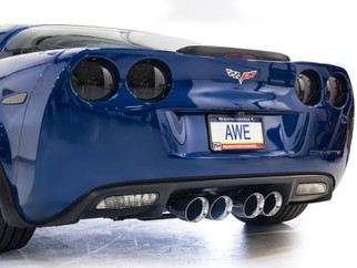 AWE Tuning C6 Chevrolet Corvette Z06/ZR1 Touring Edition Axle-Back Exhaust w/ Chrome Silver Tips