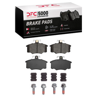DFC 82-83 Audi Coupe Front 5000 Advanced Semi Metallic Brake Pads and Hardware Kit