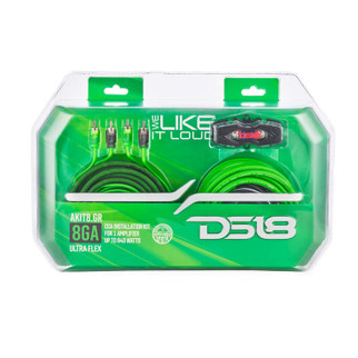 DS18 8-GA Amplifier Install Kit Advance- Green