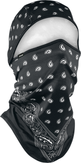Sportflex Convertible Balaclava Black Paisley