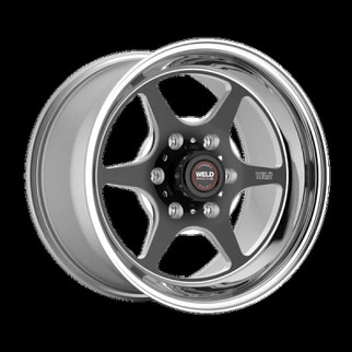Weld S79 HD S79 17x9in / 6x139.7 BP / 5.2in BS Black Center - Polished Shell Wheel