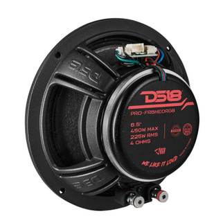 DS18 6.5in 225 Watts RMS 4 ohm Neodymium Full Range Loudspeaker RGB Bullet Loudspeaker