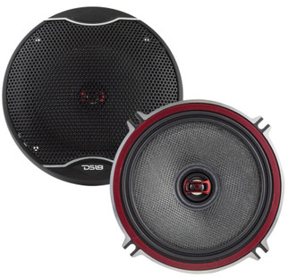 DS18 5.25in 80 Watts RMS 3 ohm 2-Way Coaxial Speakers And Component System w/ Fiberglass Cone
