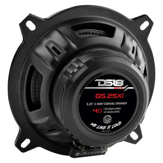 DS18 5.25in 45Watts RMS 4 ohm 2-Way Coaxial Speaker System Universal Fit
