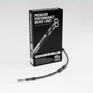 Goodridge 17-20 HD FLH Multi Model +10in Clutch Line Kit - Black