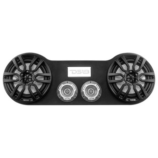 DS18 28in Speaker Enclosure Fits 2x 8in Speakers and 2x 3.78in Tweeters (Speakers not Included)