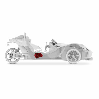 DS18 2015+ Polaris Slingshot Loaded Side Panel Enclosure w/2x PRO-SM6.2/PRO-GRILL6-MS/BK/ZXI-T1 Incl