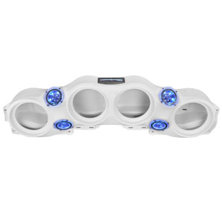 DS18 2018-23 Jeep JL/JLU/JT Soundbar System Fits 4 x 8in Speakers (Not Included)- White