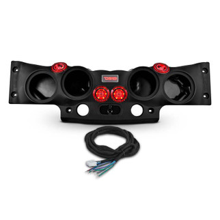 DS18 2007-18 Jeep JK/JKU Soundbar System Fits 4 x 8in Speakers (Not Included)- Black