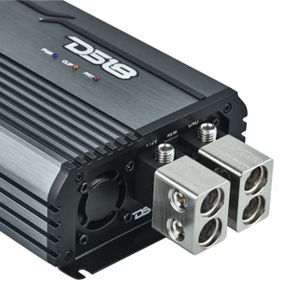 DS18 1-Channel Amp Class D Full-Range Monoblock 5000 Watts RMS/1ohm DPIV1/0 Terminals Incl Titanium