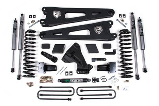 Zone Offroad 23-26 Ford F250/F350 4WD 7in Radius Arm Susp. Lift Kit 4.5in Rear - Adv. Series Shocks