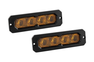 Diode Dynamics SS6 Max Yellow Flood Flush ABL (pair) 3000K