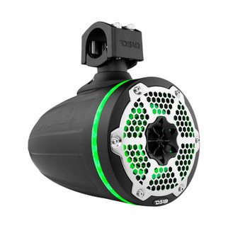 DS18 Tower Speakers 6.5in 1in Driver 150 Watts RMS w/ RGB LED Lights Black