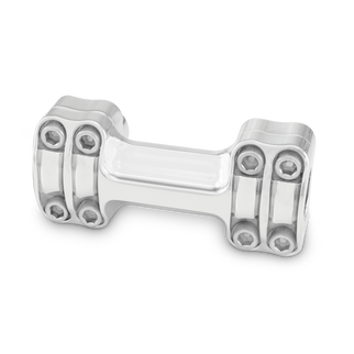 Burly Brand Reaper Riser Clamp 1-1/2in Tall for 1in Bar, One Piece - Chrome