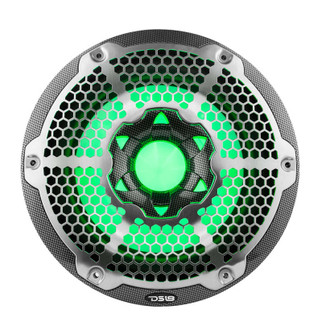 DS18 NXL Marine Subwoofer With RGB LEDs 10in 300 Watts RMS 4 ohm SVC Black Carbon Fiber