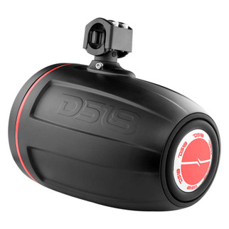 DS18 Marine And Powersports Towers w/ Built In 10in 1in Driver 300 Watts RMS RGB LED Lights Black