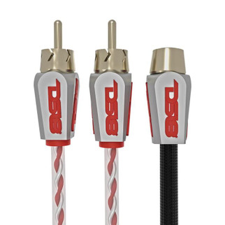 DS18 Level 3 RCA Wire Y Connector 1 Male to 2 Female Red
