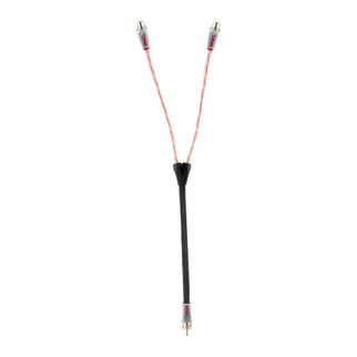 DS18 Level 3 RCA Wire Y Connector 1 Male to 2 Female Red